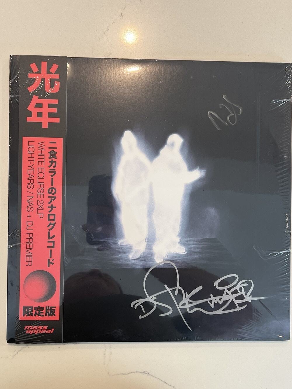 Nas & DJ Premier - Light-Years - 2LP Vinyl Signed White Eclipse /500 AUTOGRAPHED